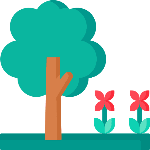 Garden park tree garden icon