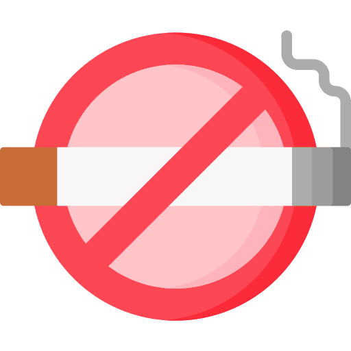No smoking healthcare and medical no smoking forbidden icon