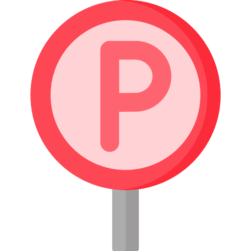 Parking sign road sign car traffic sign icon