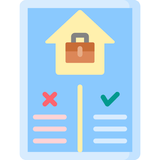 Rules pros and cons files and folders archive icon