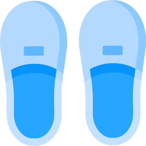 Slippers footwear comfortable slippers icon
