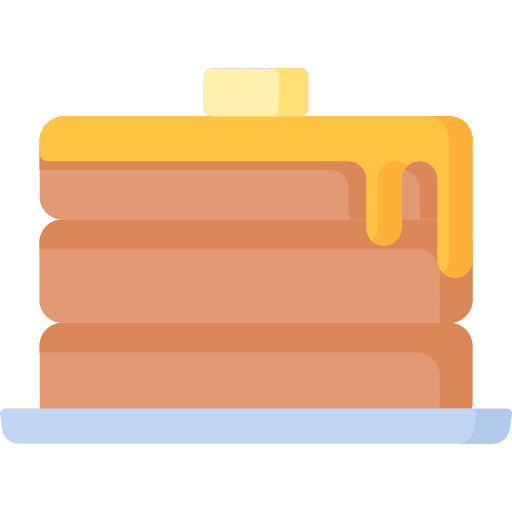 Pancakes food and restaurant bakery pancakes icon