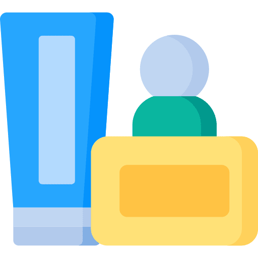 Shower gel perfume wellness amenities icon