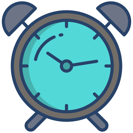 Alarm tools and utensils alarm time icon