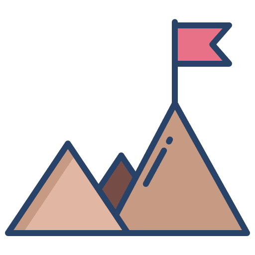 Goal challenge success business and finance icon