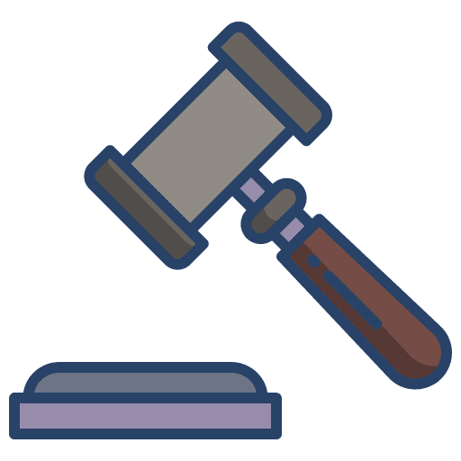 Legal legislation verdict legal icon