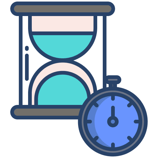 Time sandglass time planning sand clock icon