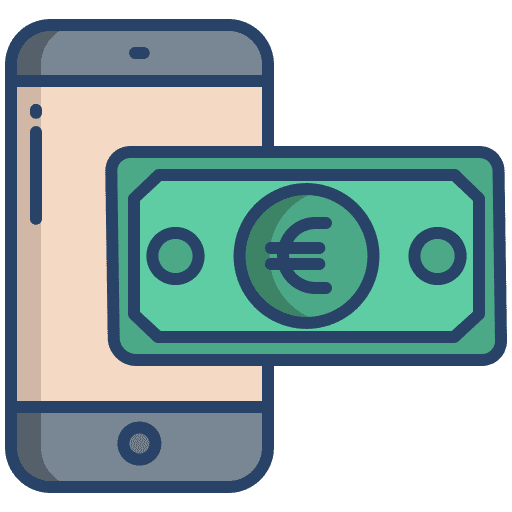 Mobile banking mobile banking saas cash icon