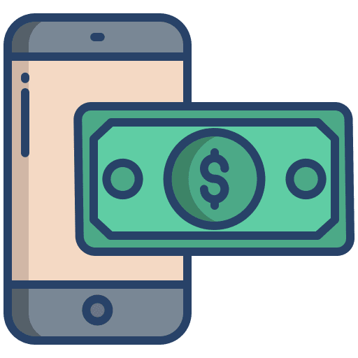 Mobile banking online banking business and finance mobile payment icon