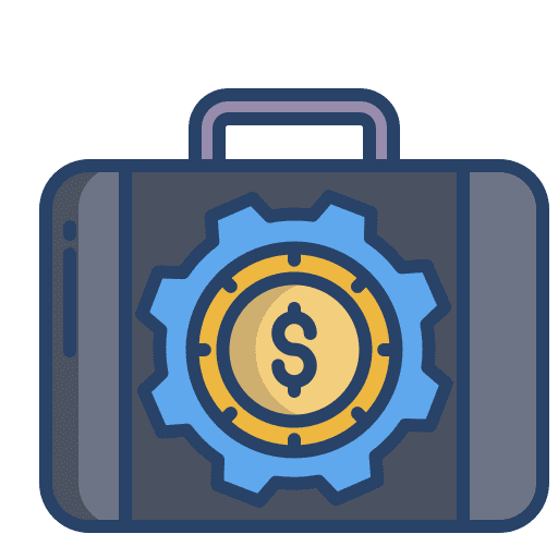 Briefcase business and finance investment financial icon