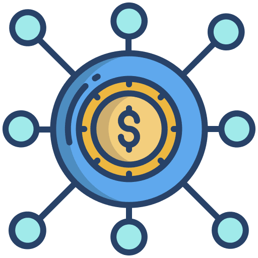 Funding dollar connection funding icon