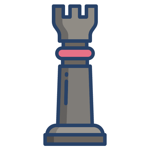 Strategy sports and competition gaming chess icon