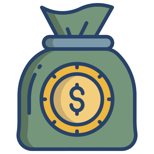 Money bag dollar business business and finance icon