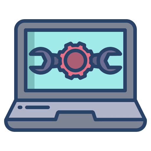 Service web development maintenance browser icon