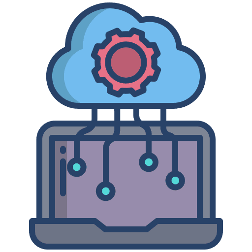 Cloud computing cloud computing laptop cloud storage icon