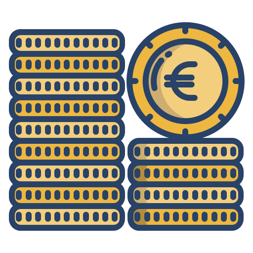 Coins money business and finance currency icon