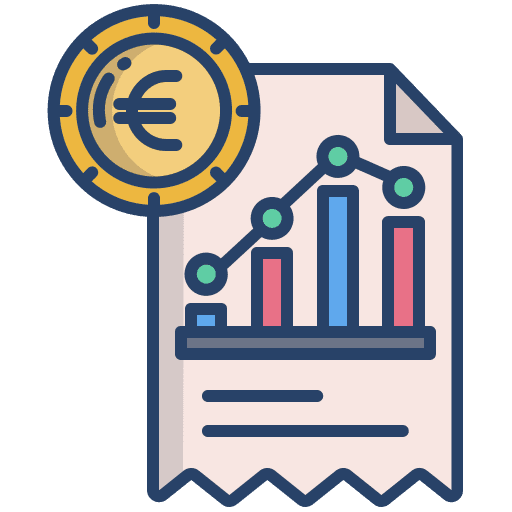 Document analytics market analysis icon