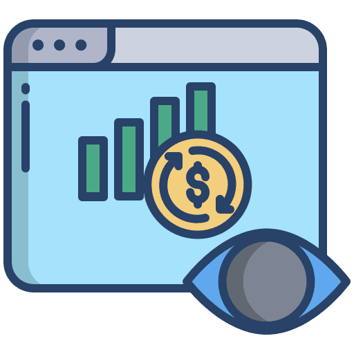 Economy graph growth economy icon