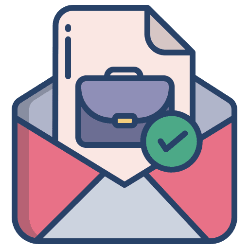 Email job interview job seeker email icon