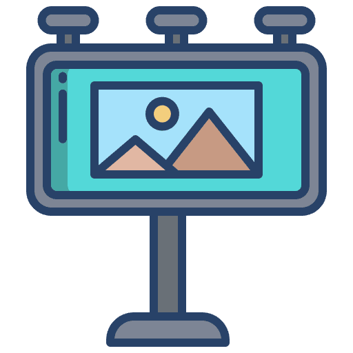 Billboard promotion advertisement commercial icon