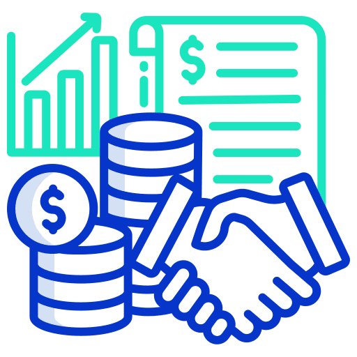 Busness stakeholder expenses finance icon