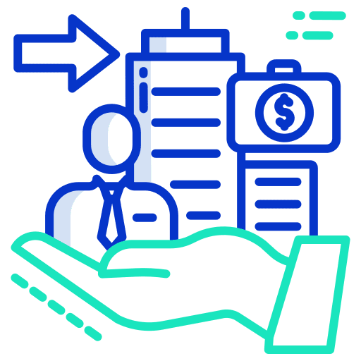 Corporate finance corporate office icon