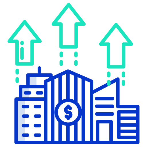 Growth assessment company economy icon