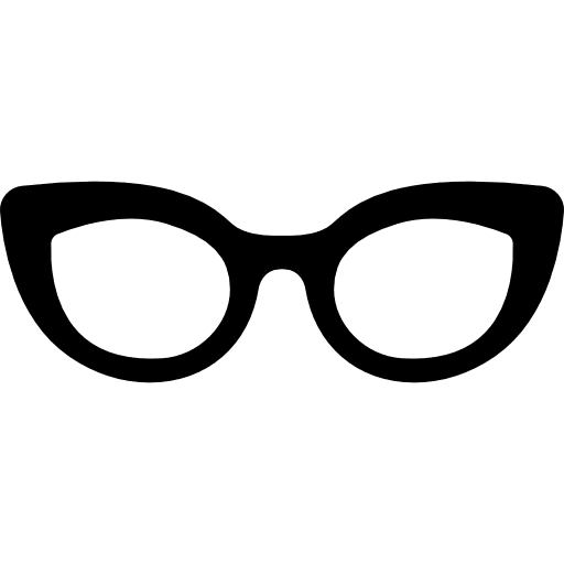 Glasses of cat eyes shape cover cat tool icon