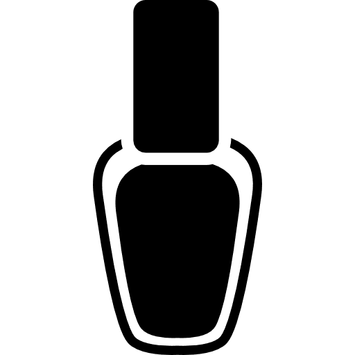 Hand nails painting bottle tools and utensils enamel lacquer icon