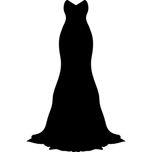 Long black gown fashion long dresses icon