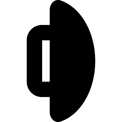 Clothes button black shape side view black clothes button icon