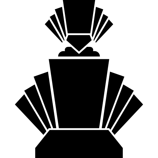 Perfume bottle made of geometric shapes geometric shapes art bottle icon