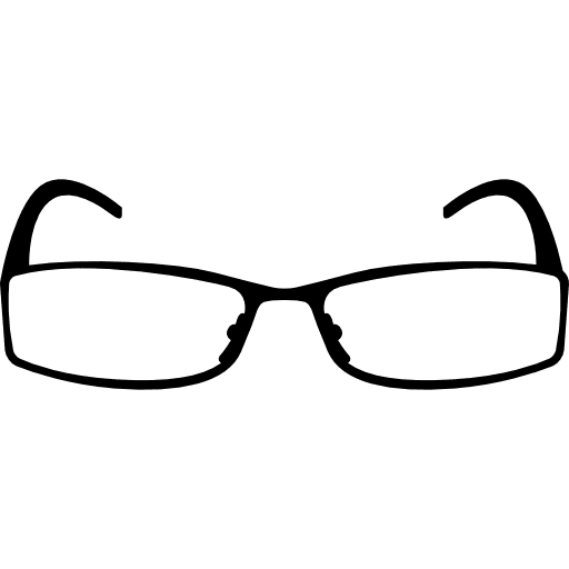 Rectangular eyeglasses eye glasses reading glasses rectangular icon