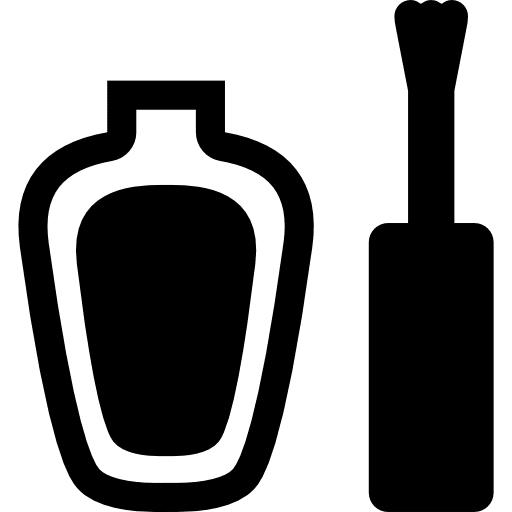 Lacquer for nails feminine finger nail icon