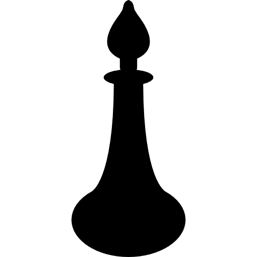 Parfum tall elegant bottle black silhouette shape bottles black icon