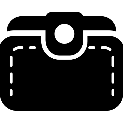 Wallet stylish fashion wallet icon