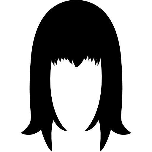 Shoulder length with full bangs wig bangs fashion hair icon