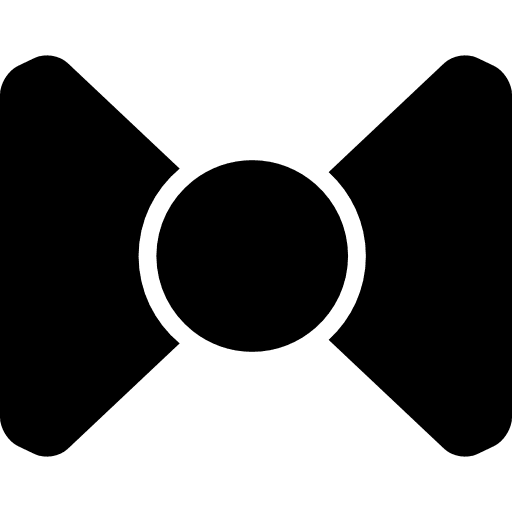 Bow black silhouette gifts black bows icon