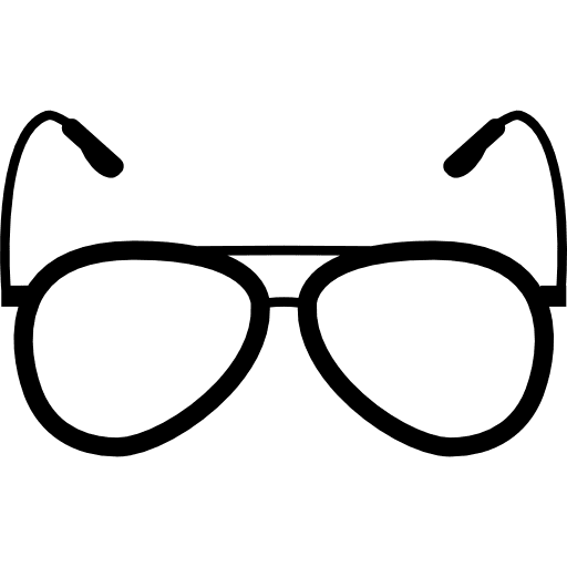 Glasses vision tool frontal view glasses vision icon