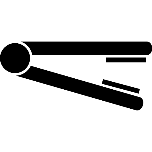 Hair iron tool iron hairdressing icon