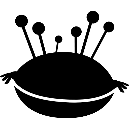 Needle case tools and utensils needles pad icon