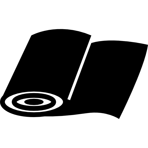 Curling hair with tissue roll curly curl roll icon