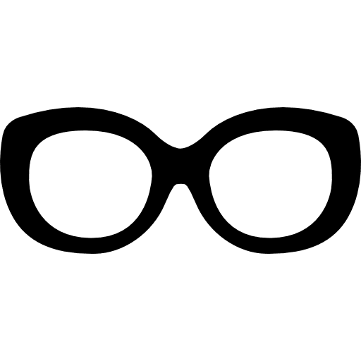 Glasses front fashion tools icon