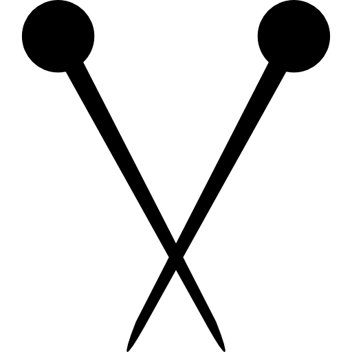 Hair sticks couple tools and utensils style oriental icon