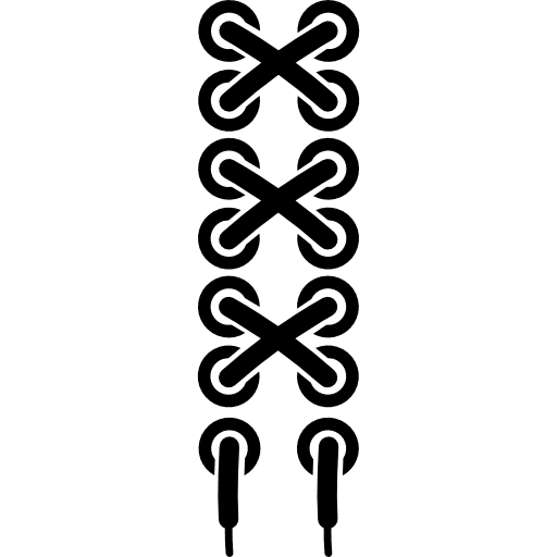 Cord crosses of clothes clothes crosses cords icon