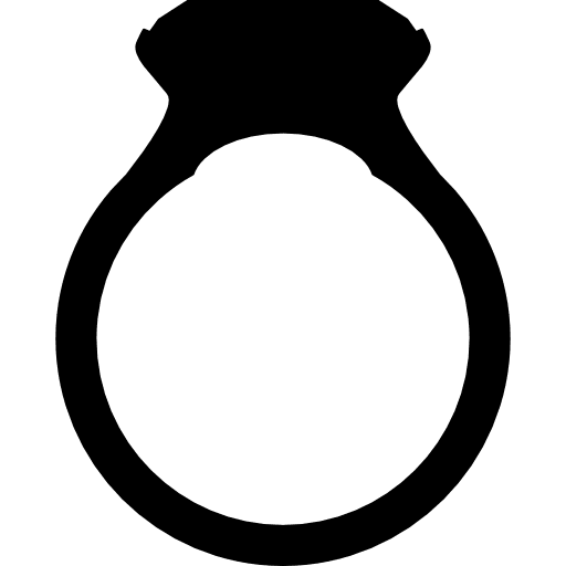 Diamond ring silhouette accessories fashion jewelry icon