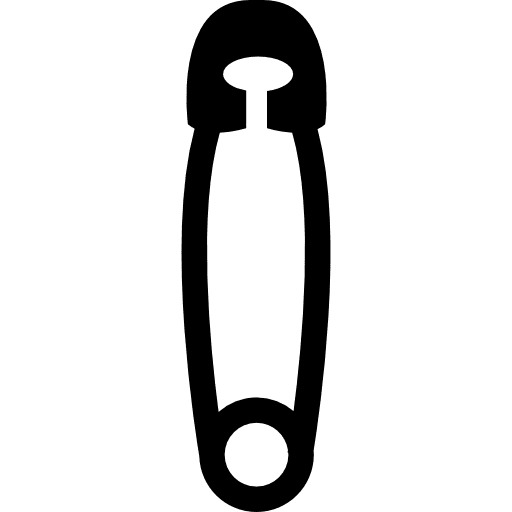 Safety pin tools and utensils safety pin tools icon