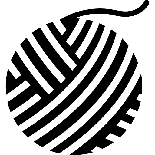 Thread ball wool thread knitting icon