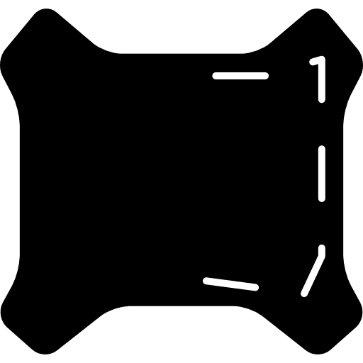 Clothing patch with stitches fashion patch stitches icon