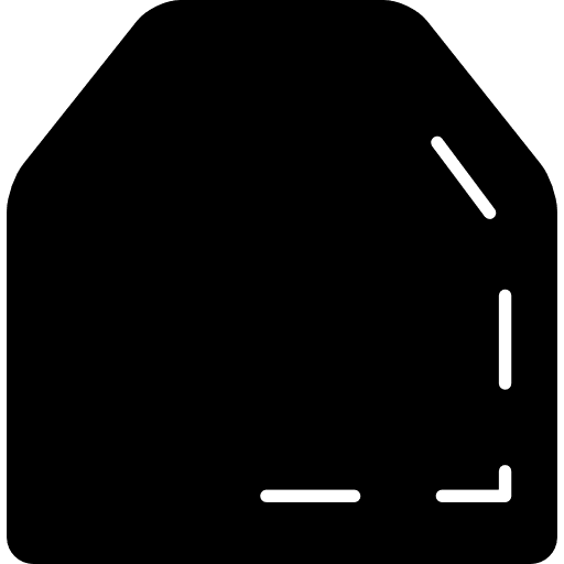 Pocket shape shape pocket black icon